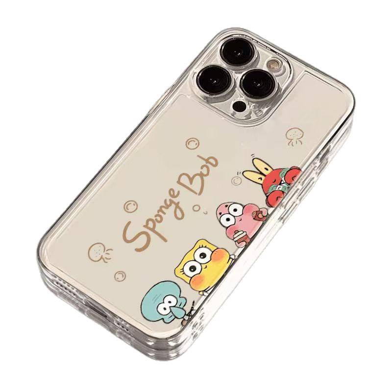 SpongeBob Drop-Proof iPhone 14 Pro Case - Cute & Full Coverage for Apple Phones