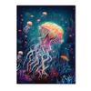 Abstract Modern Art Wall Poster Sea Turtle Jellyfish Dolphin Shark Animal Morden Sea Print Home Decor Canvas Painting Picture
