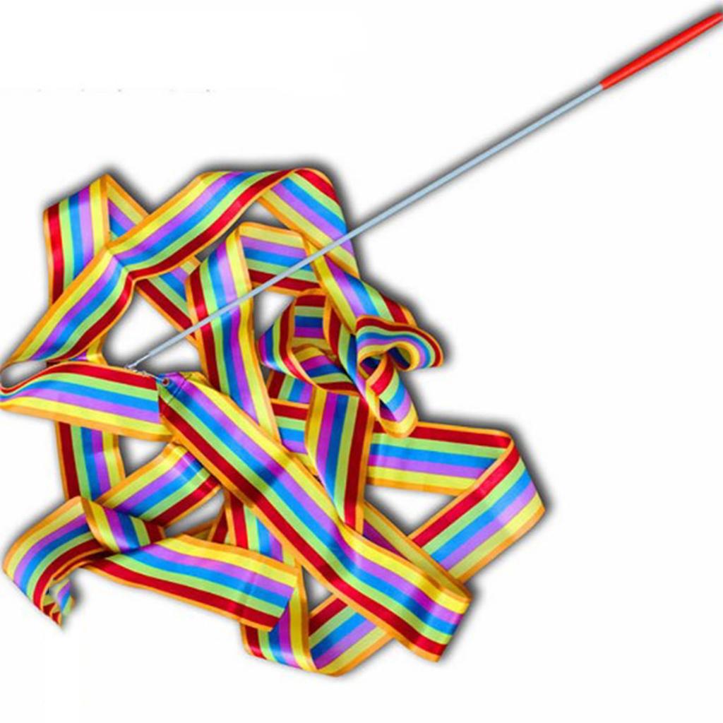 4m13.12ft Dance Ribbons Gymnastics Ribbon Streamers Dancing Streamers Wands for Kids Coloful