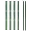 VidaXL Clôture en Mailles de Chaîne, Panneau de Clôture Décoratif, Clôture à Mailles, Barrière de Protection Jardin Patio 153915