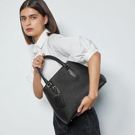 Geantă de mână Miraggio Olivia Solid pentru femei cu curea reglabilă și detașabilă Sling/crossbody