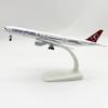 20cm Collection Model B777 Turkish Airways Aircraft Diecast Metal Alloy 1/400 Scale Plane Aviation Ornament With Airplane Stand