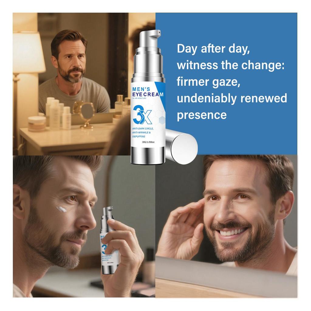 Men'S Eye Cream-Anti-Dark Circle, Anti-Wrinkle & Depuffing-24HR Moisture-Suitable For All Skin Types, 30g