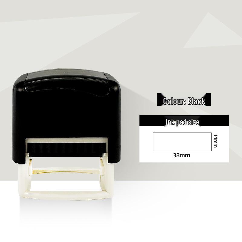 Universal Flip-Top Self-Inking Stamp with Auto Rebound Pattern