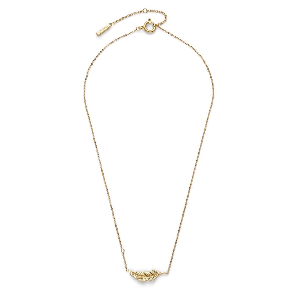 Olivia Burton Signature Feather Gold Authentic Imported Necklace, 24100213,