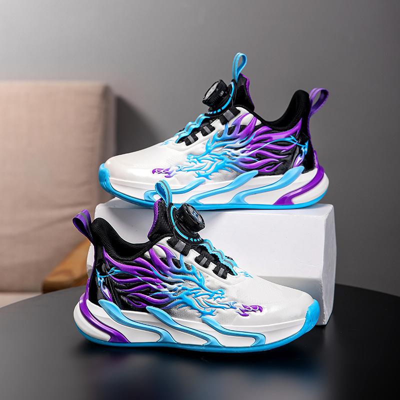 Boys Shoes New Spring and Autumn Mesh Children's Sports Shoes Primary School Students Casual Running Shoes Winter Leather