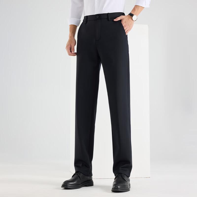 

Fengxun Men s Straight-leg Business Casual Trousers 40