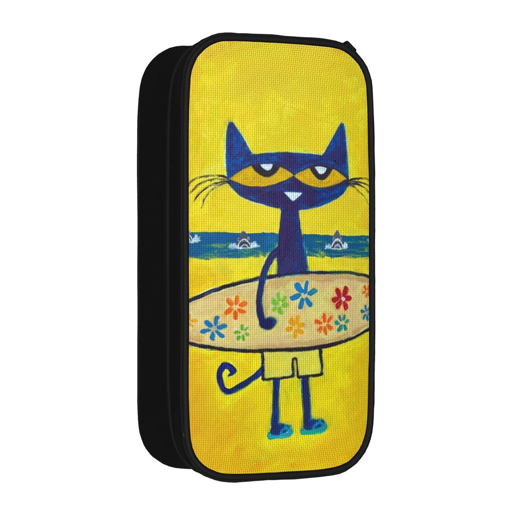 Groovy Cat Petes the Cat Pencil Case New Pen Box Bag Student Big Capacity Office Gift Pencilcases
