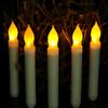 6/12Pcs LED Electronic Candle Battery Operated Flameless Candle Realistic Flickering Flame Holiday Atmosphere Candle
