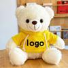Teddy Bear Plush Toy with Cute Logo and School Emblem Design