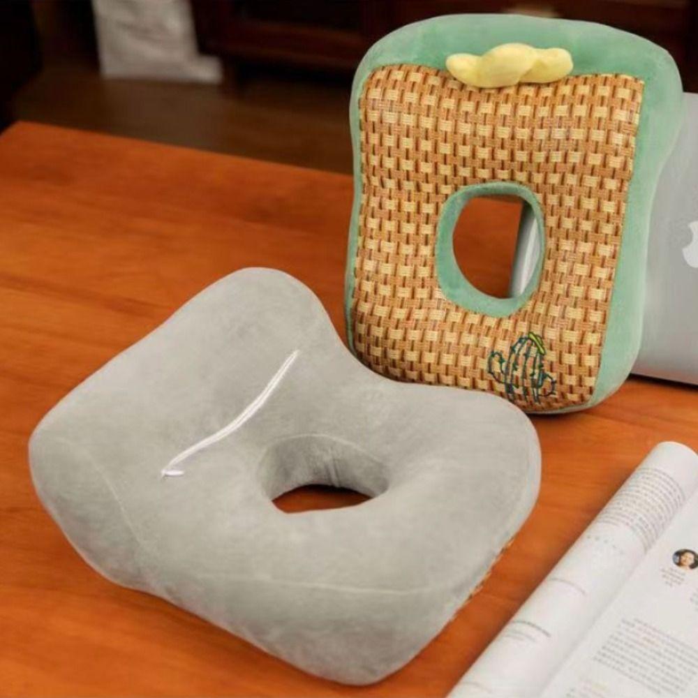 Hollow Breathable Office Plush Pillow Double-sided Cute Animal Neck Pillow  Dormitory