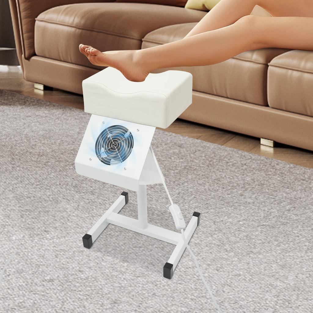 Beauty Salon Spa Lift Footrest Nail Bench With Dust Cleaning Fan Professional Pedicure Stool Height Adjustable Manicure Chair