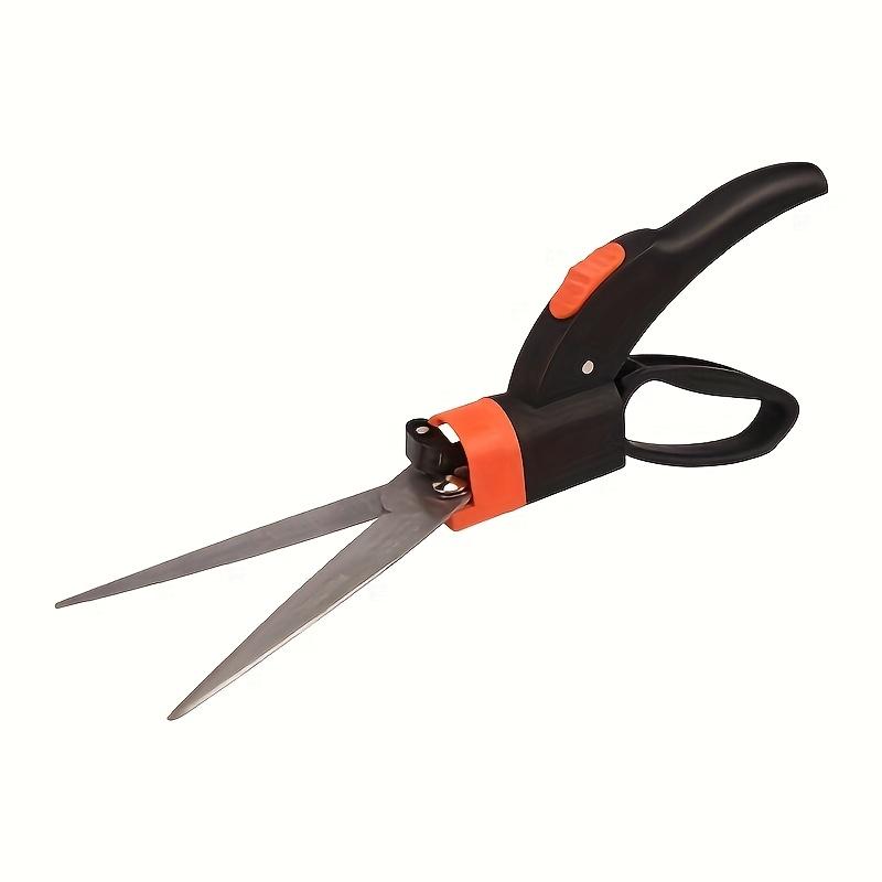 

Swivel Garden Hand Pruners, 360 Degree Rotation Harden Stainless Steel Blade Lawn Scissors - Easy Edging, Extra Sharp Garden Hand Pruners Swivel Garden Hand Pruners