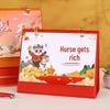 2026 Year of the Horse Desk Calendar with Double Ring Easel - Custom Corporate High-End Gift Box Edition