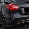 Heckstoßstangenlippe Spoiler Splitter Canards Für Mercedes Benz W176 A200 A250 A260 A45 AMG 2013-2018 Hatchback Schwarzes Bodykit Tuning