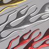 Coda di vento 3D Moto Fiamma Magica Adesivo Decalcomania Emblema Etichetta Badge Decor Decorativo oro Argento Rosso
