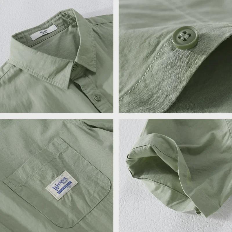 Men's Summer Casual Short-Sleeve Loose-Fit Shirt: Trendy, All-Match, Fresh Workwear