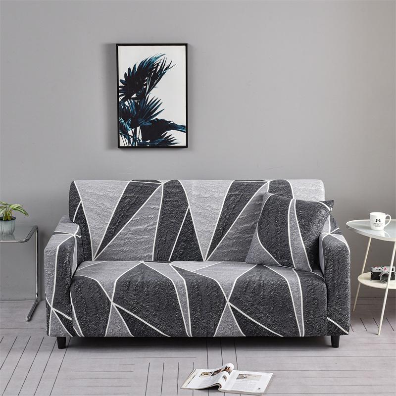 HOUSMIFE Elastic Sofa Covers for Living Room Funda Sofa Couch Cover Chair Protector 1/2/3/4-seater Geometric Sofa Slipcovers