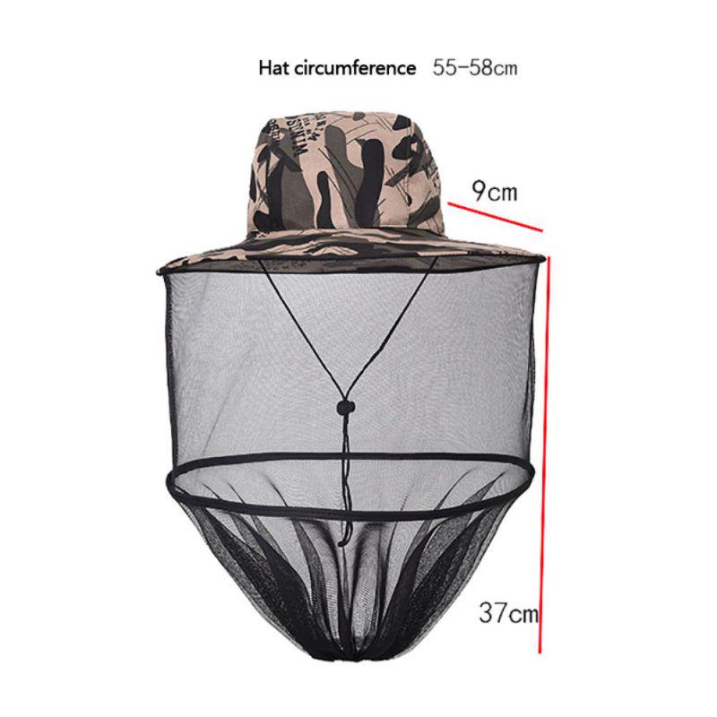 Outdoor Angeln Falten Freizeit UV-beständig Bienenzucht Anti-mücken Mesh Hut