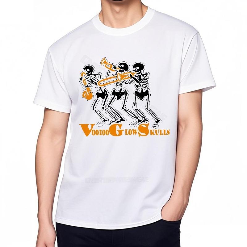 T Shirt Men Crew Neck Soft Cotton Teeshirt Voodoo Glow Skulls Design Adult Mens Tshirt Hiphop Quickdry Cheap Tshirt