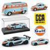 CCA 1:43 McLaren Beetle Ford GT Volkswagen Bus Gulf Oil Co Branded Car Model Acrylic Box Metal Alloy Car Toy Gift Series