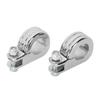 Footpeg P Clamp Mounting Kit Aluminium Alloy Foot Rest Pedal Clamp Bracket for Motorcycle Silver