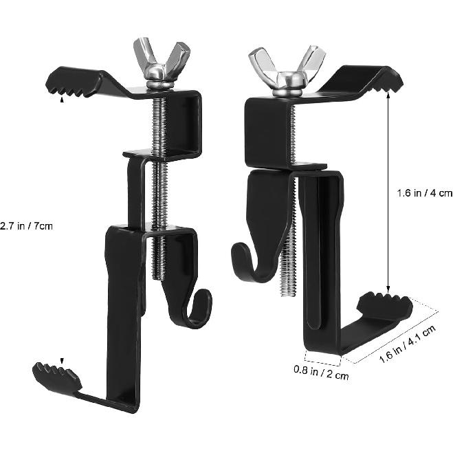 Gadpiparty 6pcs Brick Hanger, Brick Wall Clips, Hand Twist Brick Wall Clips, Adjustable Brick Wall Hanging Clips, No Drill Brick Hangers, for Hanging