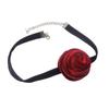 Collana a Fiore di Rosa Grande Temperamento Collare Largo Choker per Donna Lady Catena da Collo alla Moda Gioielli per Matrimonio Capodanno Festa