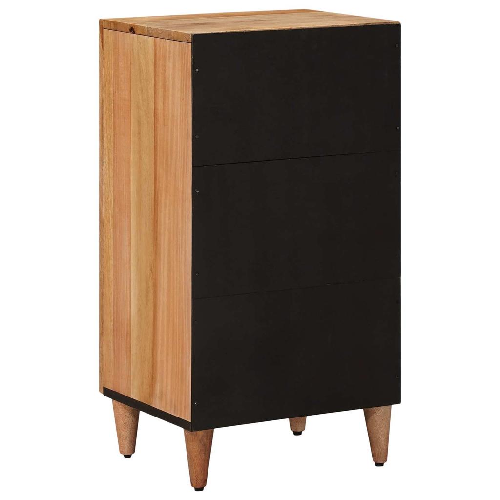 Sideboard with Storage Natural Finish 40 x 33 x 75 cm Solid Mango Wood