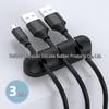 Silicone Cable Protector & Organizer: Self-adhesive Desktop & Car Clip Winder for Cables