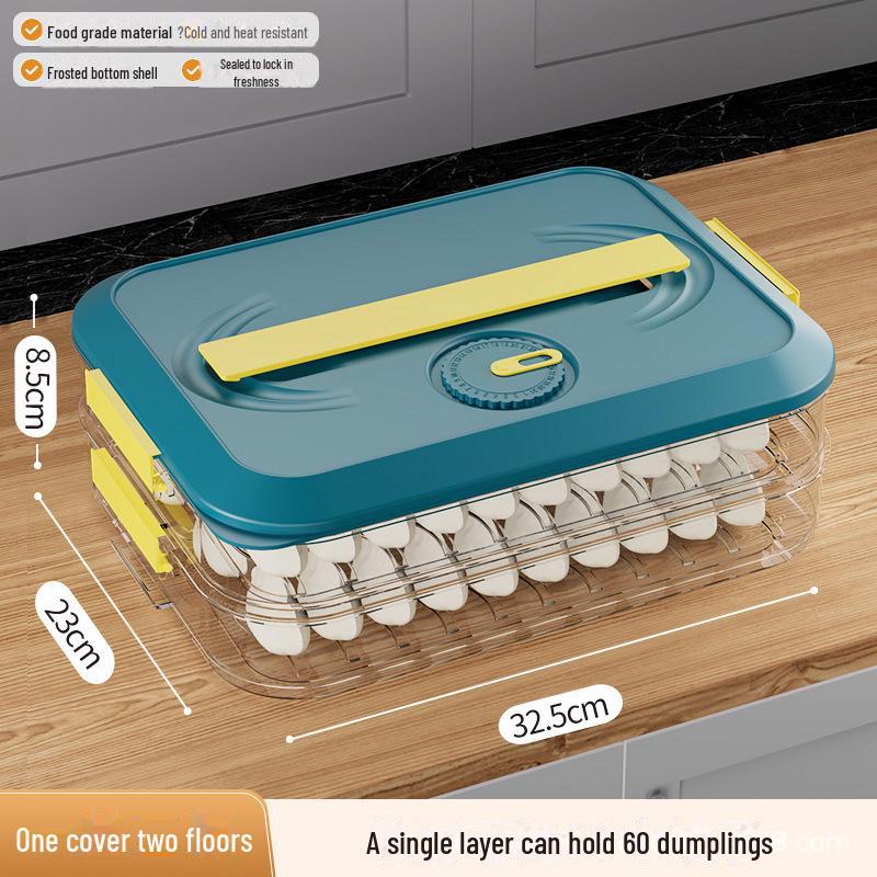 Knödel-Box: Lebensmittelechte Küchenaufbewahrung für Wontons und Tiefkühlprodukte