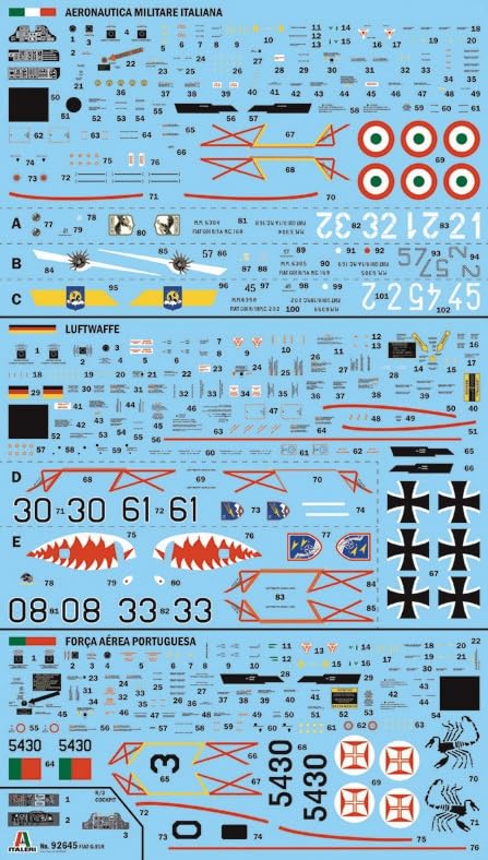 Platz Italeri 1/48 G.91 R1/R3 Gina Plastic Model Kit IT92645 (Airplane)
