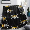 One Piece character Print Flannel Blanket,High quality Comfortable for All Seasons,Home Decor,Warmth and Comfort,Perfect for Christmas Gifts