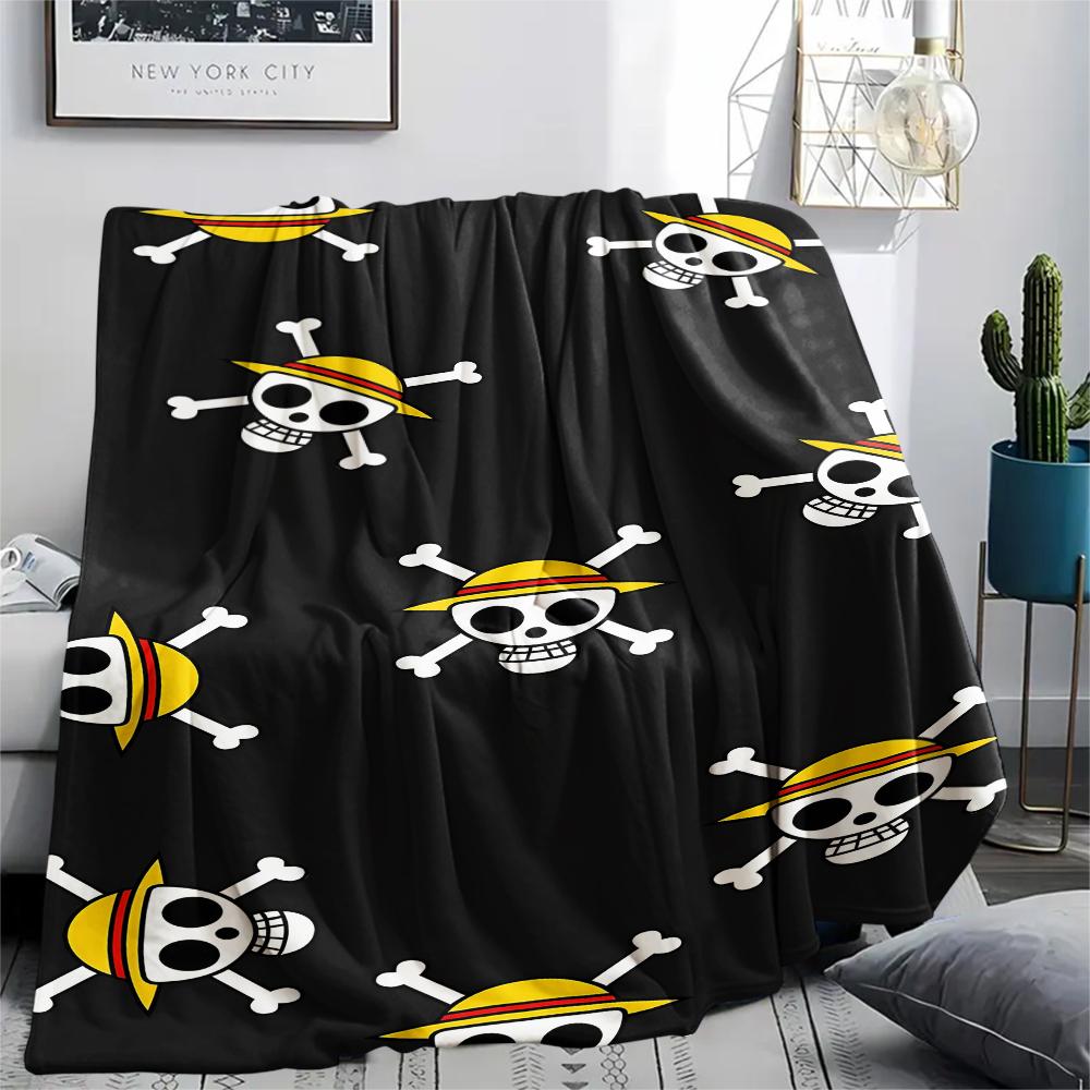 One Piece character Print Flannel Blanket,High quality Comfortable for All Seasons,Home Decor,Warmth and Comfort,Perfect for Christmas Gifts