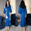 Satin Pajamas Large Size Light Luxury Ice Silk Cool Sense Pajamas Bathrobes Household Apparel