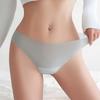 TERMEZY Women’s Sexy Ultra-Thin Thongs One-Piece Seamless Ice Silk Panties Solid Color Breathable “Mask” Panties