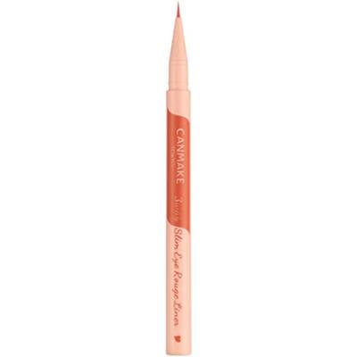Canmake 3-pásmový tenký oční rouge liner 02 Průhledná oranžová Linka na víčko pro dvojitou linku Zvýrazňovač koutku oka