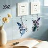 Children Room Decor Swing Fairy Switch Sticker, Decorative PVC Self Adhesive Wall Decal for Light And Socket Panels, Plate Stickers Romantic Art with