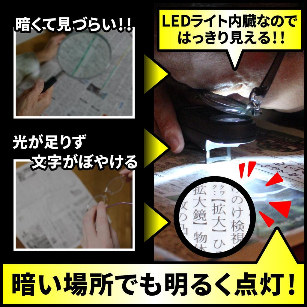 Phoenix Magnifying Glass for and Checking for Omissions and Compact Size with LED LED-Illuminated (10x Magnification) Proofreading, Editing,