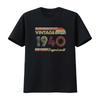 Retro Original Parts 80th Vintage 1940 Birthday T Shirt Vintage Washed Stretched Graphic Streetwear Top For Everyday Wear