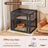 Cage pour chien de taille moyenne et grande avec clôture supérieure - Maison-villa pour chat et chien, Assemblage libre pour chats et chiens