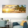 Lazy Beach Sunset Landschaft Leinwand Kunst Malerei Poster Palme Wand Kunst Poster Nordic Stil Kunst Dekor Wohnzimmer Büro Dekor
