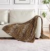 Manta Cobertor Edenleaf Estampa Leopardo para Cama Sofá Viagem e Acampamento, Manta Super Macia Aconchegante Estampa Guepardo para Todas as Estações