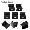 10Pcs End Clamp Accessories Aluminum Alloy PV Racking Replacement 30mm/32mm/35mm/40mm Assembly Black Brand New