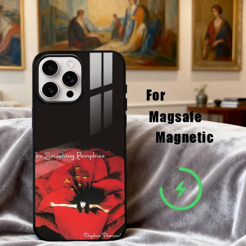 Rockin S-Smashing P-Pumpkins Band Phone Case For iPhone 17,16,15,14,13,12,Plus,Pro,Max for Magsafe Magnetic Wireless Charging
