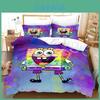 Modern Minimalist 3-piece Bed Sheet Set High Definition Digital Print