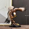 1pc Modern Abstract Resin Eagle Statue Majestic Winged Creature Intricate Detailing Living Room Office Decor Gift 18.5cm