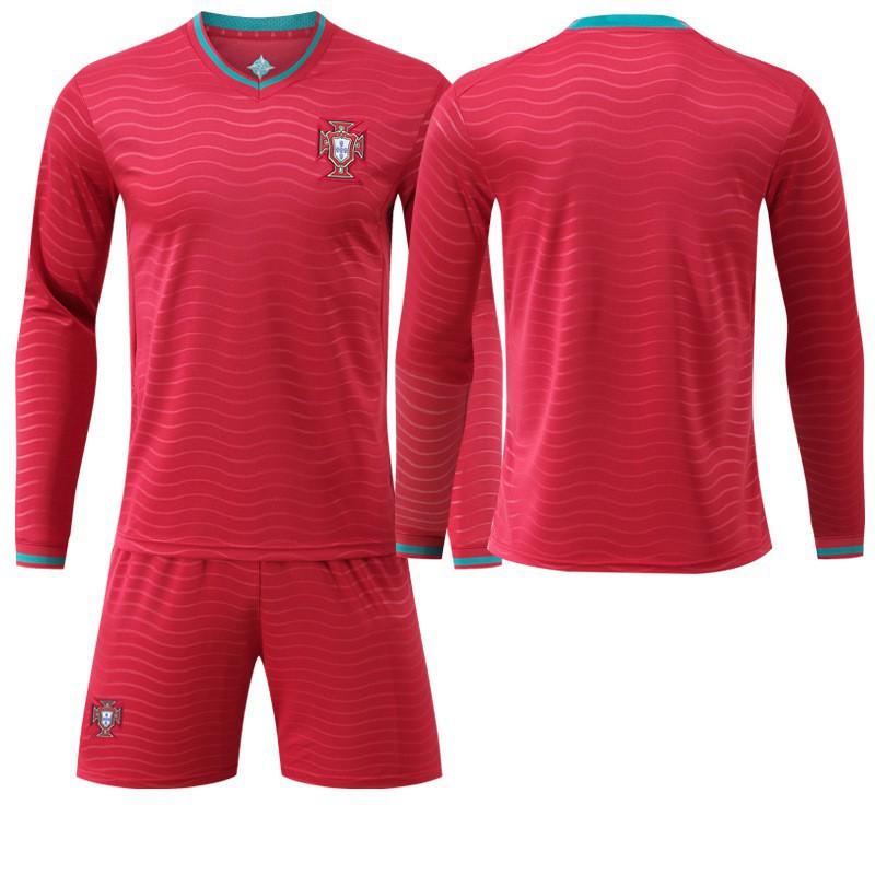 Long-sleeved Football Uniform No. 7 C Ronaldo Jersey Set 8B Fee Sports Team Portugal World Cup