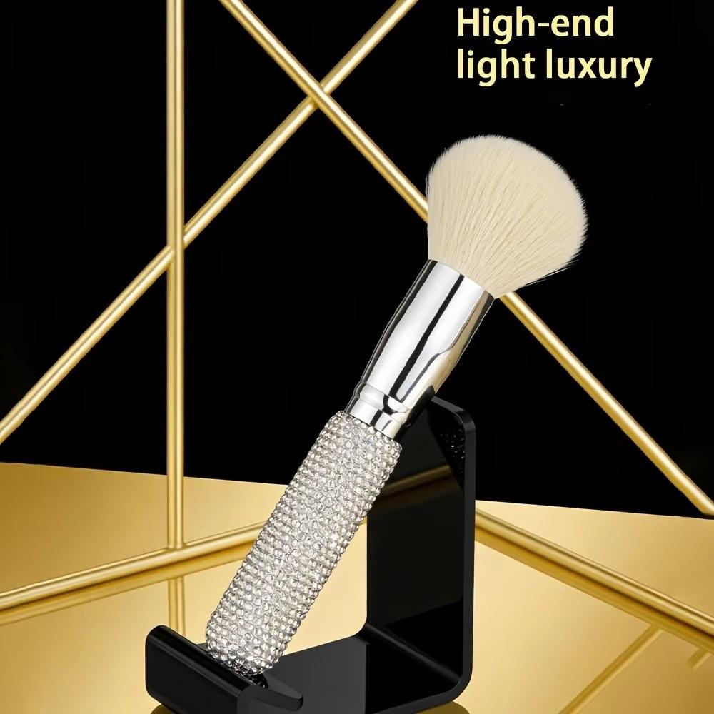 Diamond Embedded Blush Brush Soft Bristles Multi-Functional Brush  Various Makeup Looks