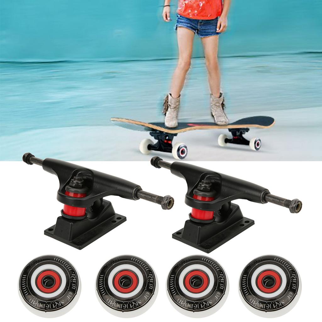 Quality Double Warped Skateboard Wheel Bracket Bridge Set Kit Accessory Combination
